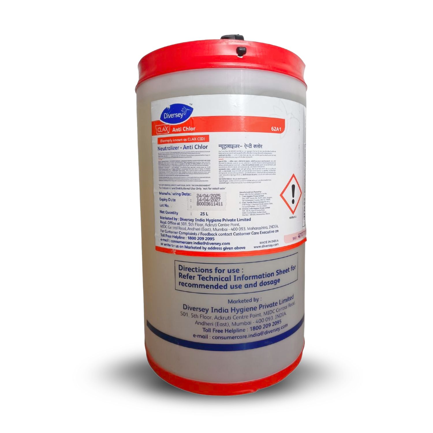 CLAX Anti Chlor - 25 Ltr