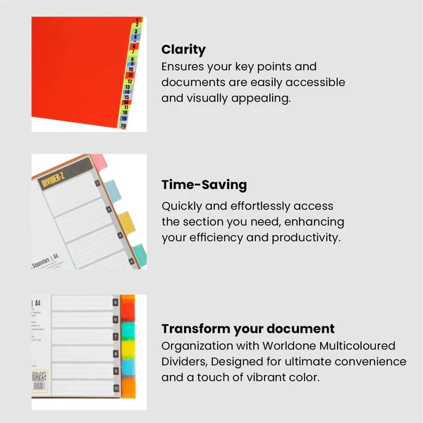 Divider A to Z A4 WorldOne DV121