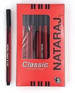 Use  Throw Black Pen Natraj Pack of 20