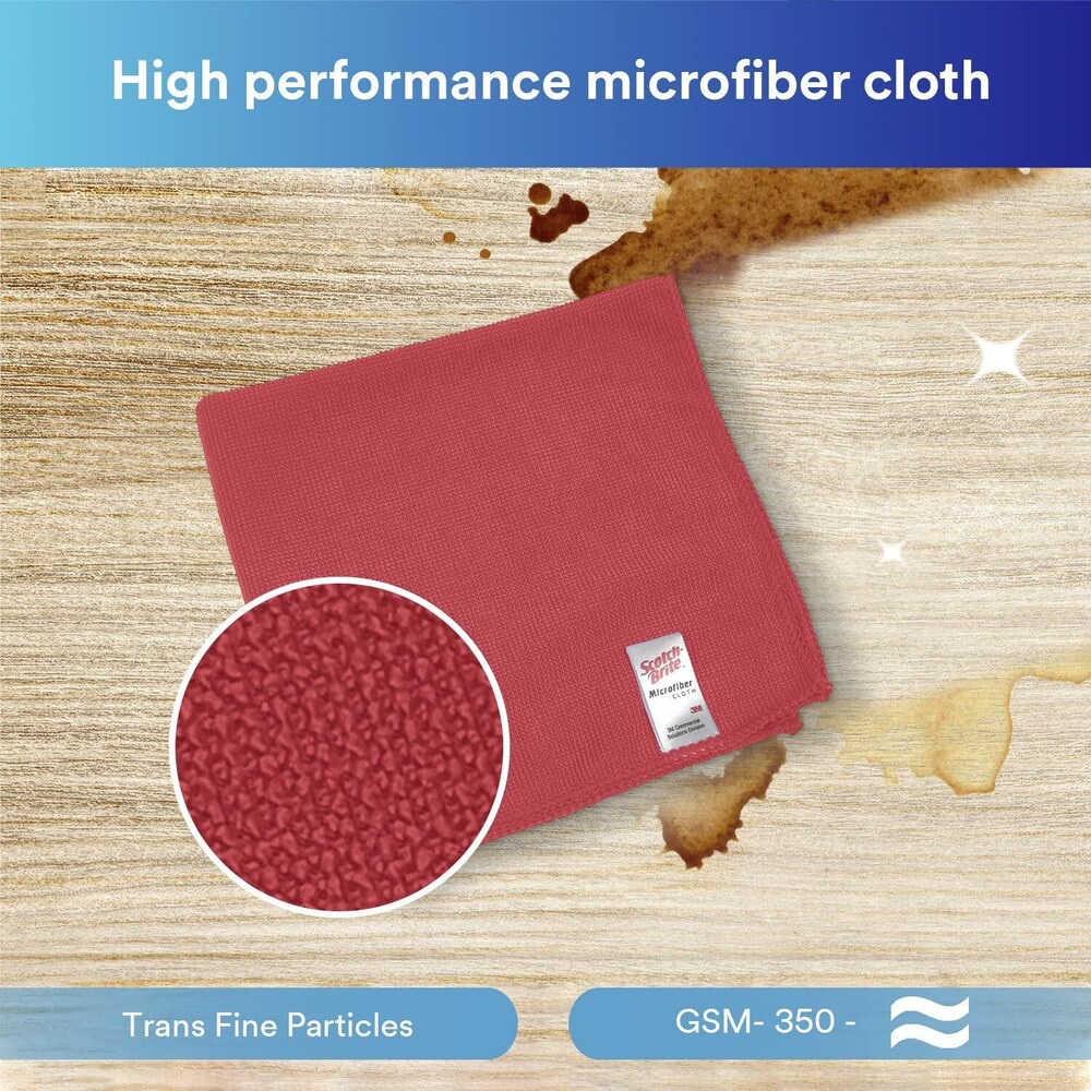 Microfiber Cloth Red 3M
