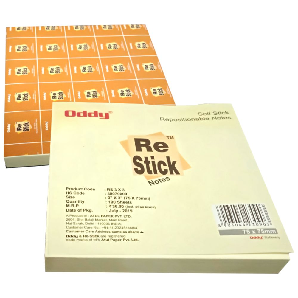 Sticky Notes-Yellow Pad - 100 Sheets - 33 Oddy