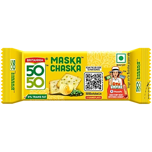 Maska Chaska 50 50 Britannia 38 Grams pack of 37