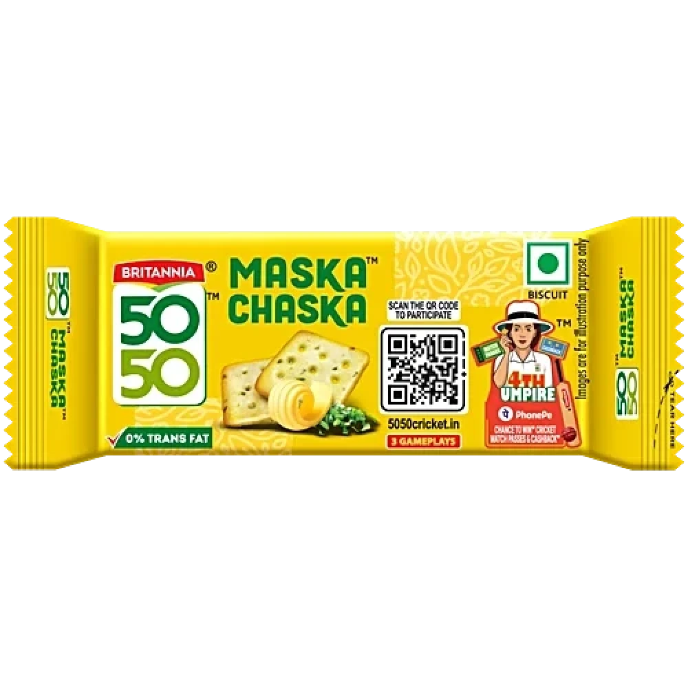 Image of Maska Chaska 50 50 Britannia 38 Grams pack of 37