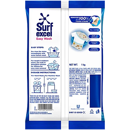 Surf Excel Easywash 1 Kg - Shivalik Bimetal Genx Trading