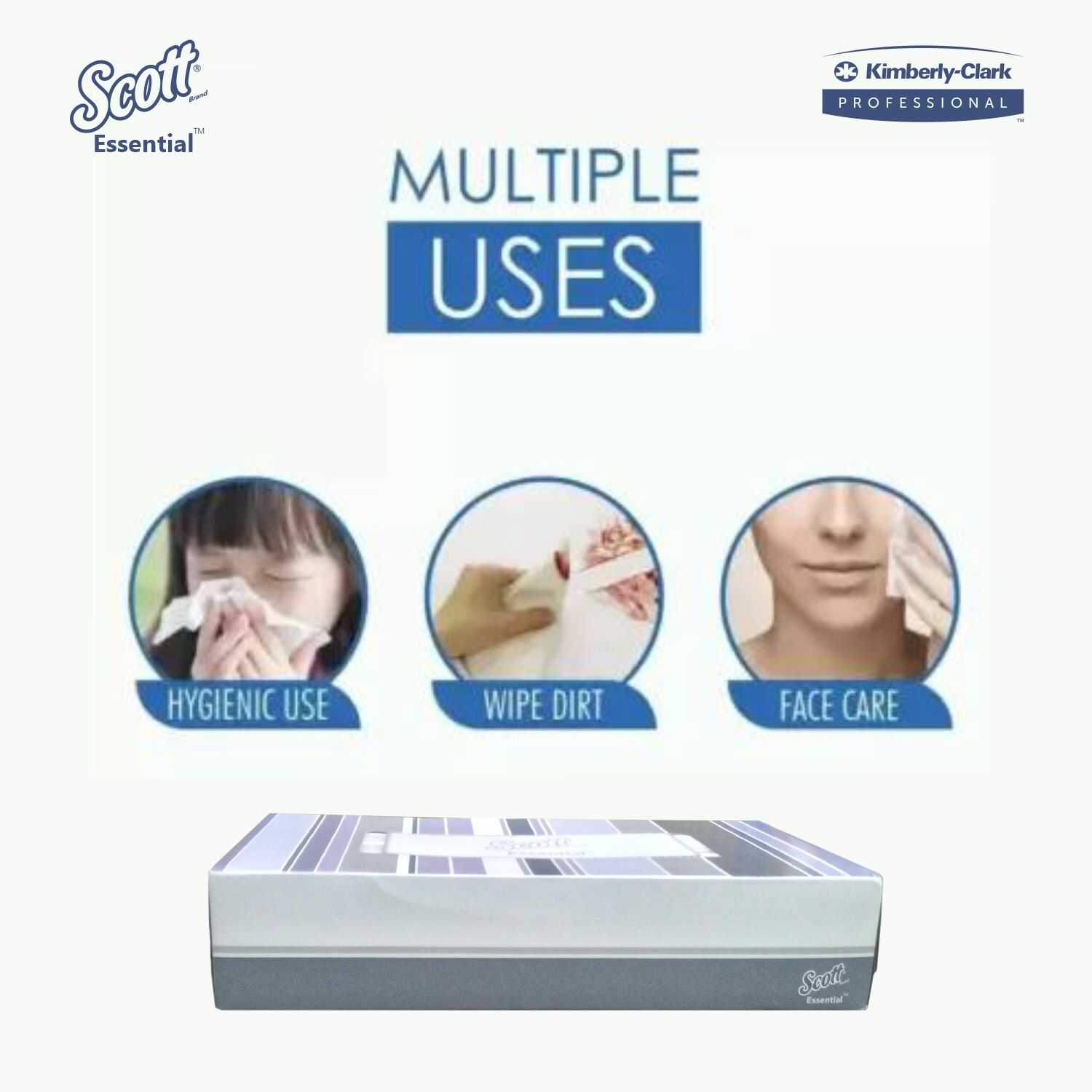 Face Tissue 100 Sheets 1 Ply Kimberly Clark 01175