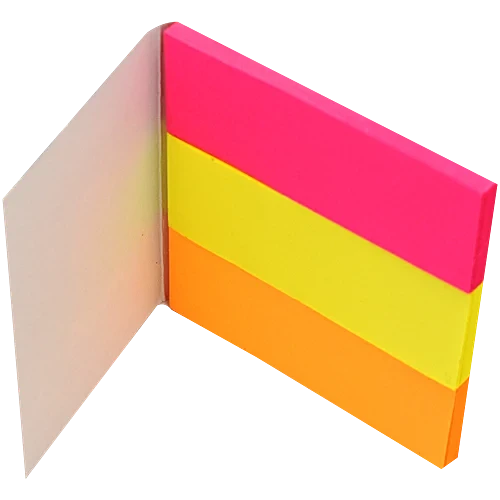 Sticky Notes-3 Colour flags - 120 Sheets - 13 Oddy