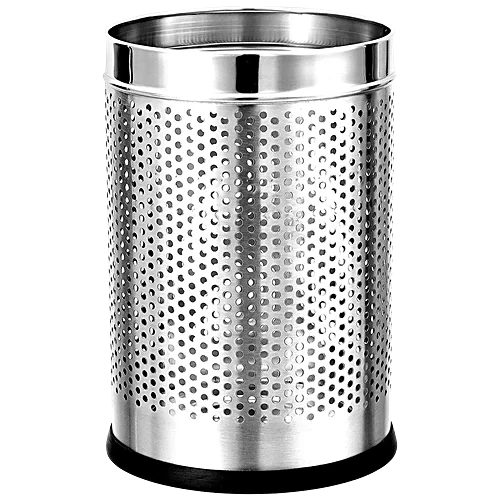 Stainless Steel Dustbin 8x12 Open 8 Liter