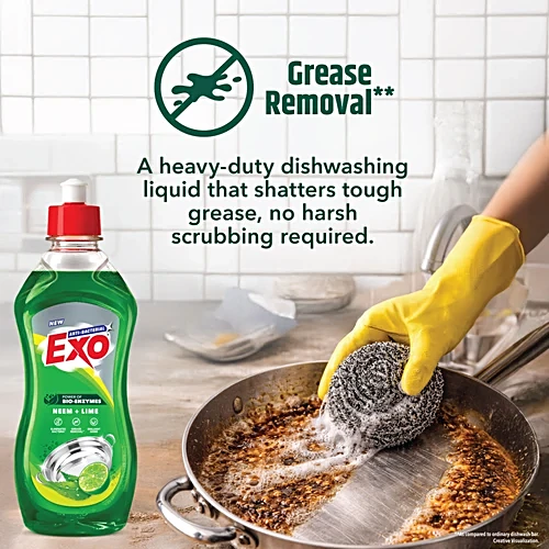Exo Anti-Bacterial Dishwash Liquid Neem and Lime 500 ml