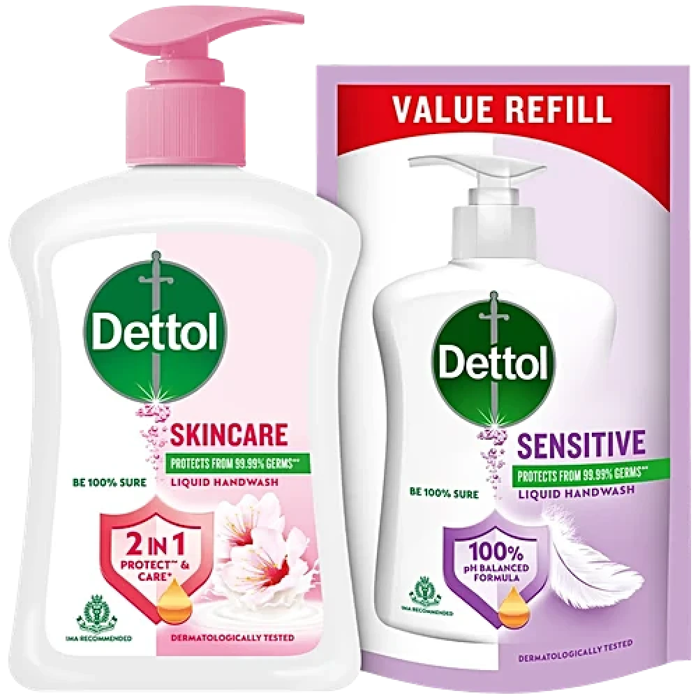 Image of Handwash Dettol Pump 250 Ml With Pouch 175 Ml