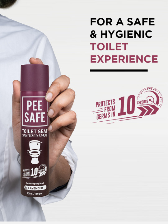 Pee Safe Toilet Seat Sanitizer Spray Lavender 300 ml