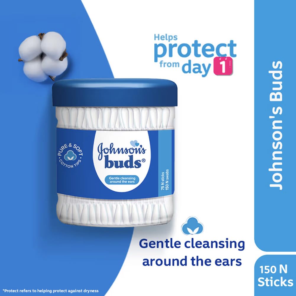 Johnson  Johnson Buds Gentle 150 Swabs