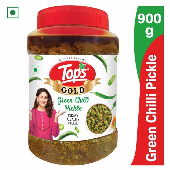 Tops Green Chilli Pickle 900 Gram