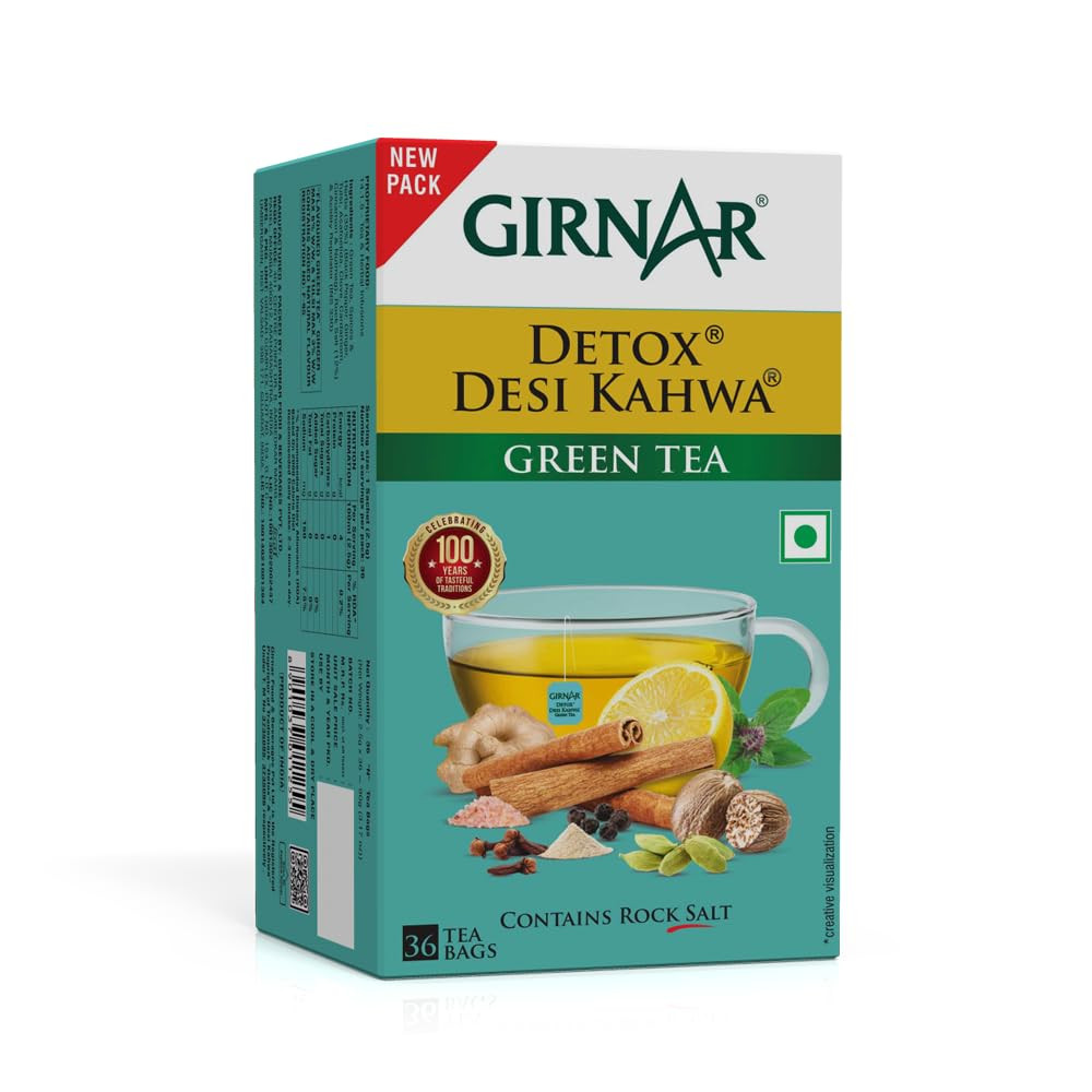 Image of Green Tea Detox Desi Kahwa 36 Pcs Girnar
