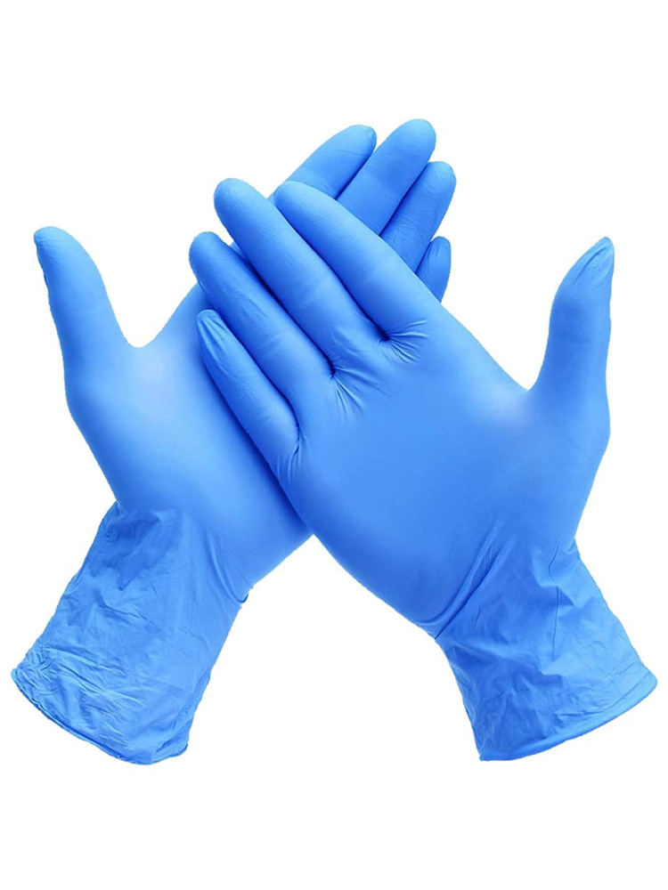 Image of Hand Gloves Surgical Nitrile Blue Pack of 100