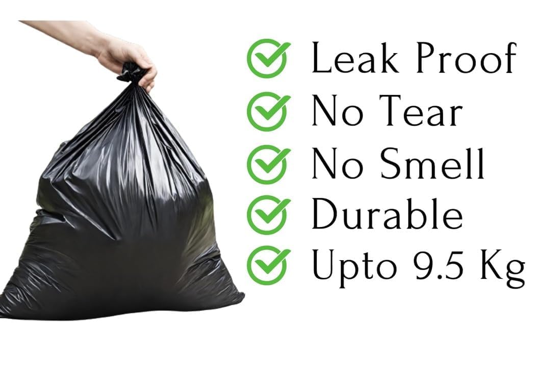 Garbage Bag Black 20x24 Pack of 5