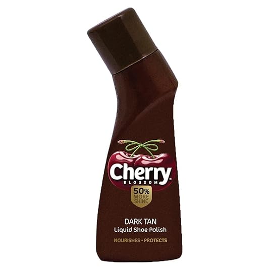 Shoe Polish Liquid Dark Tan 75 ml Cherry Blossam