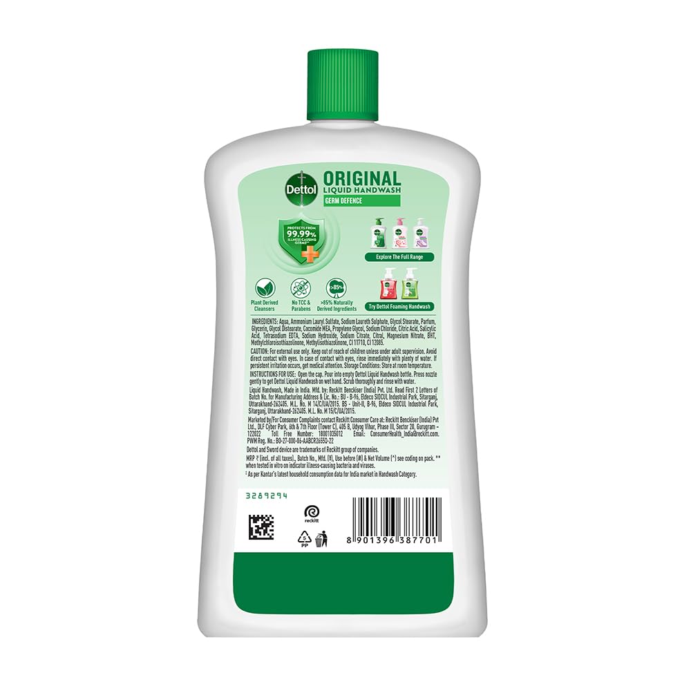 Handwash Dettol 875 Ml