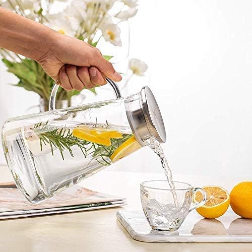 Borosilicate Water Jug 18 Litre Stainless Steel Air Tight Lid Femora