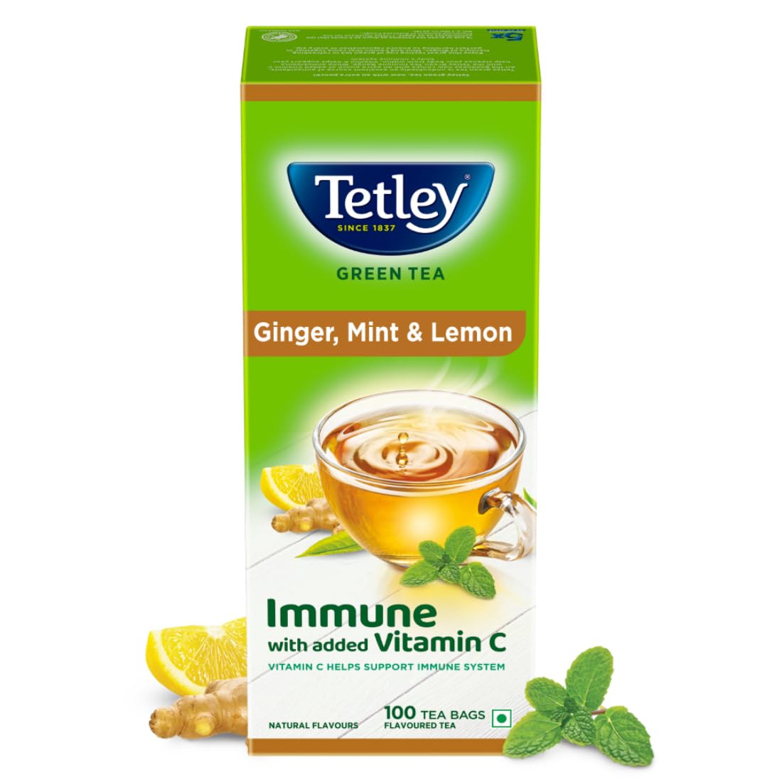 Tetley Green Tea 100 Pcs