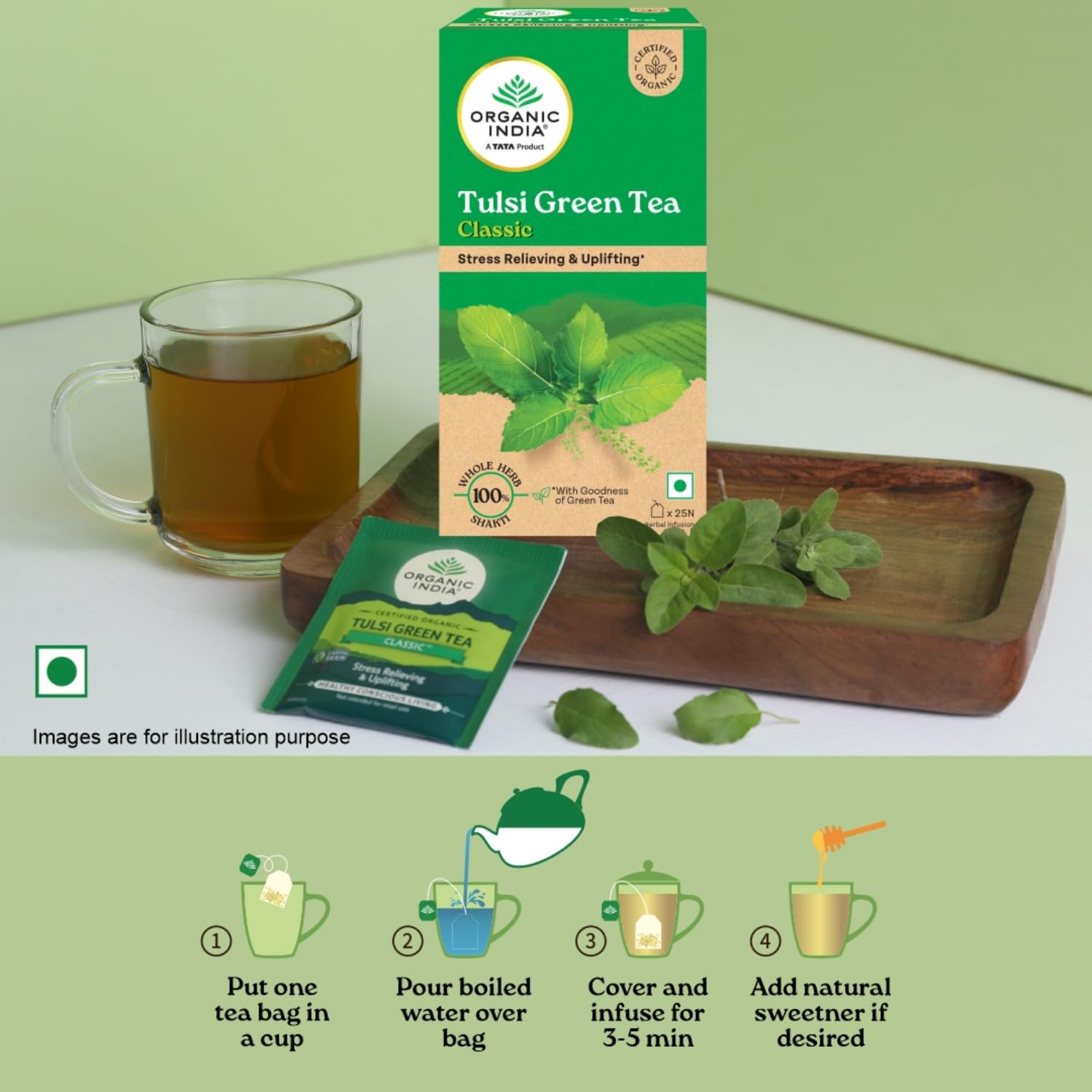 Green Tea Tulsi Pack of 25