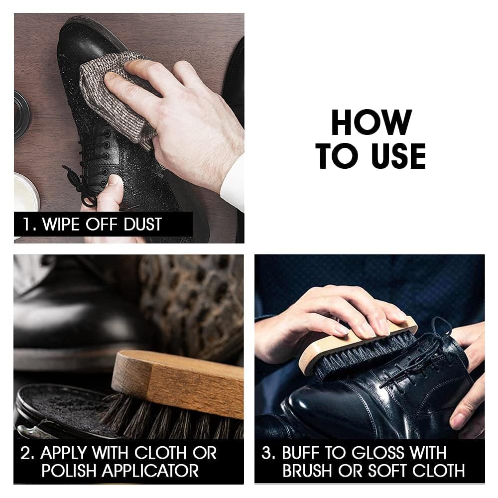 Shoe Polish Wax Black Cherry Blossom 40 Grams