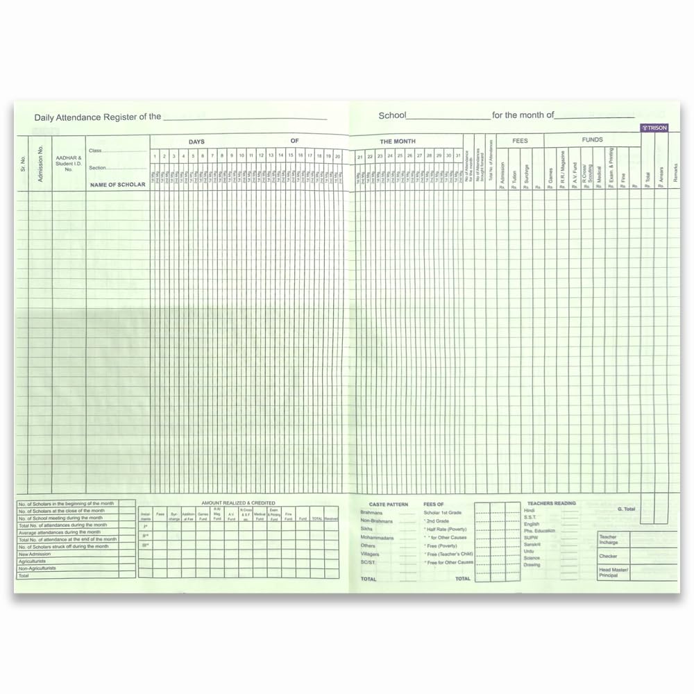 Library attendance register 2 Core