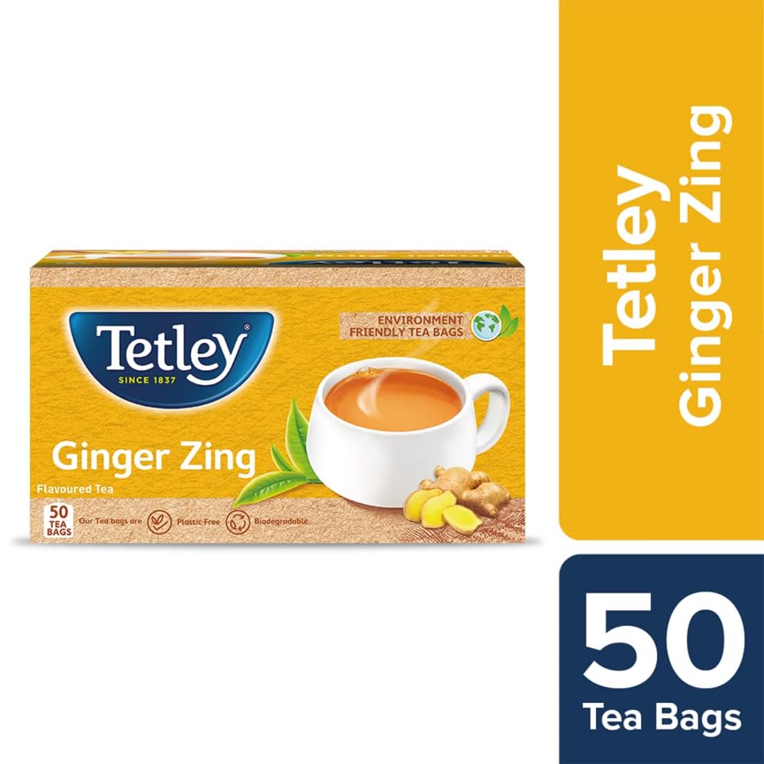 Tetley Ginger Tea 50 Pcs