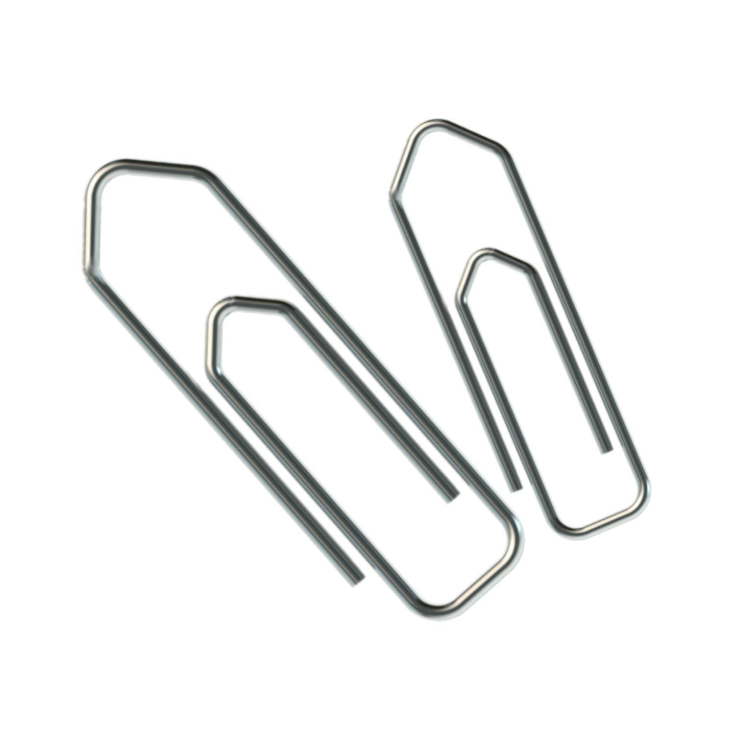 Paper Clip Nickel Plated Oddy 50MM PC-50MM - 50 Pcs Box