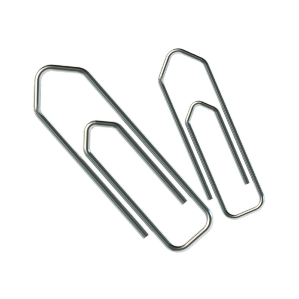 Image of Paper Clip Nickel Plated Oddy 50MM PC-50MM - 50 Pcs Box