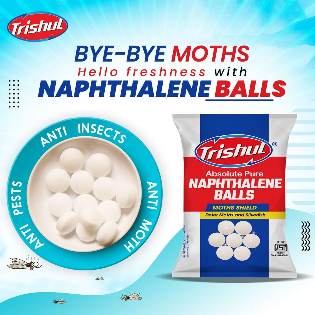 Naphthalene Balls Trishul 100 Grams