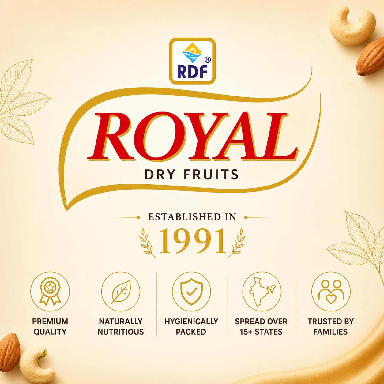 Roasted  Salted Almond 250 gram Royal