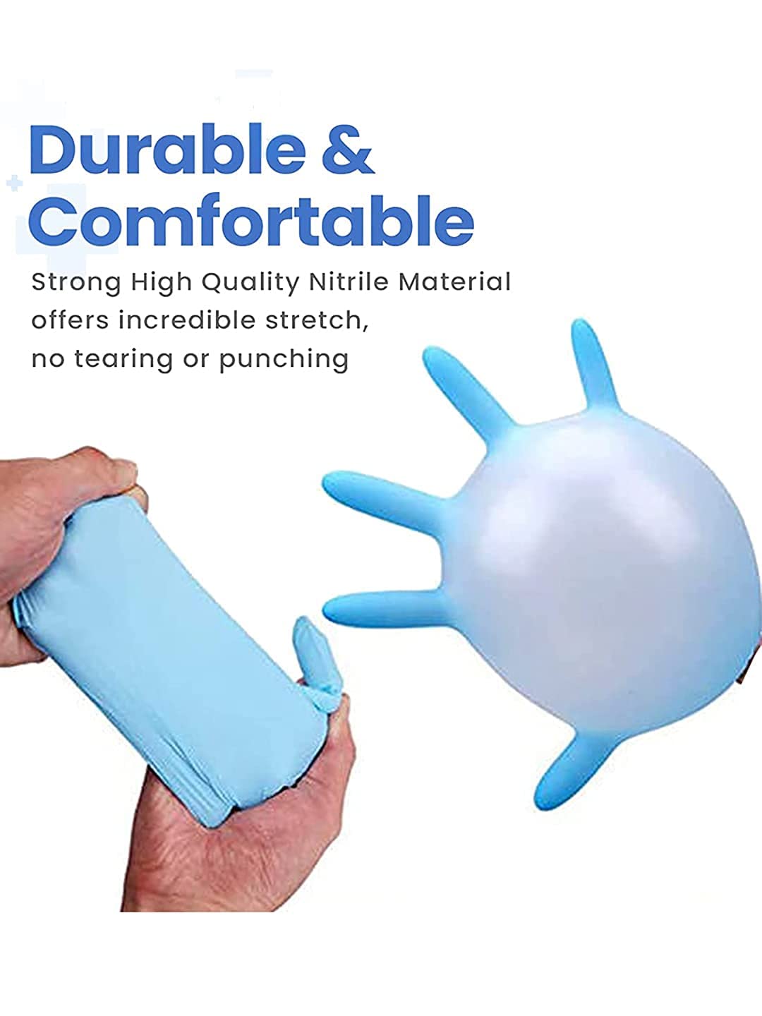 Hand Gloves Surgical Nitrile Blue Pack of 100