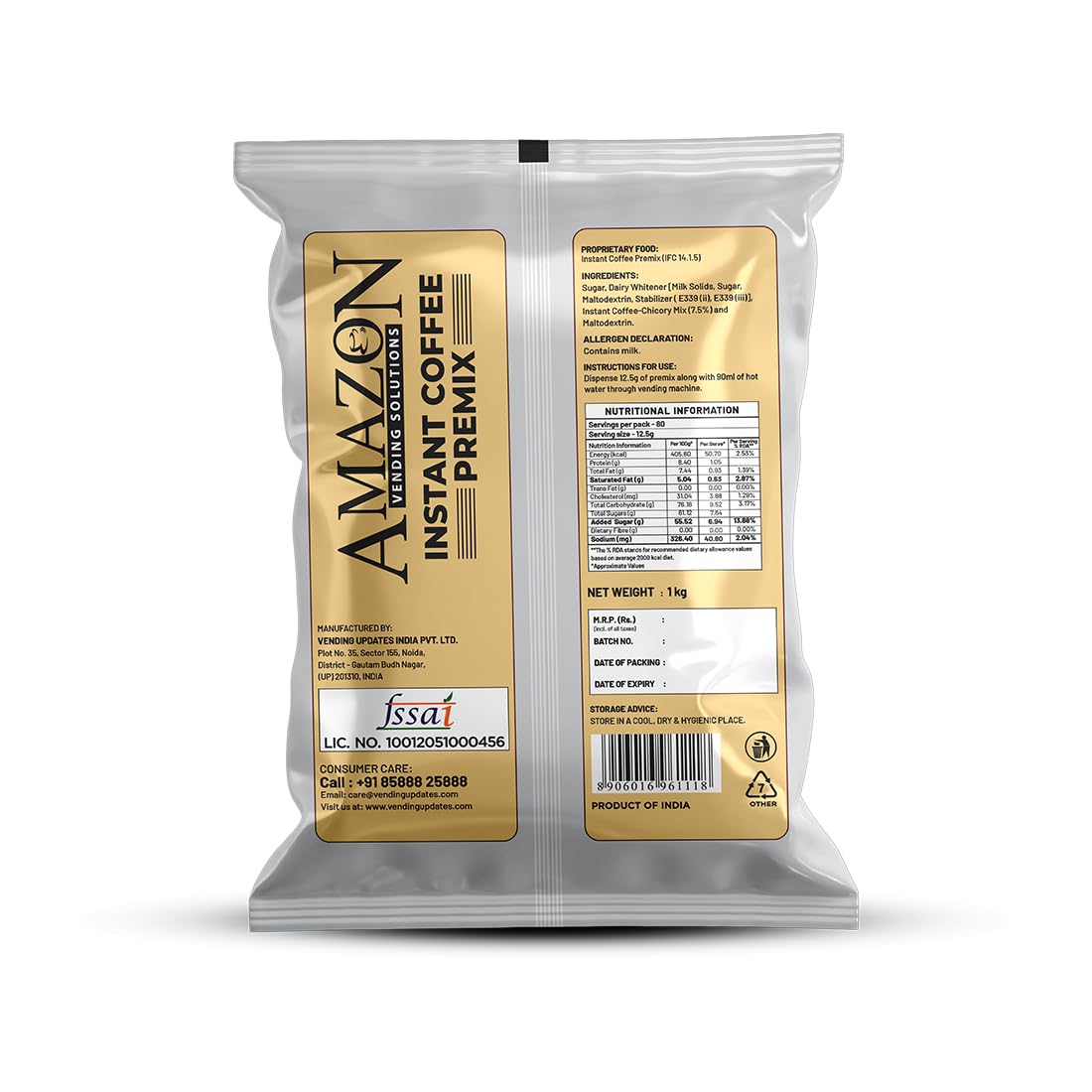Amazon Instant Coffee Premix 1 Kg