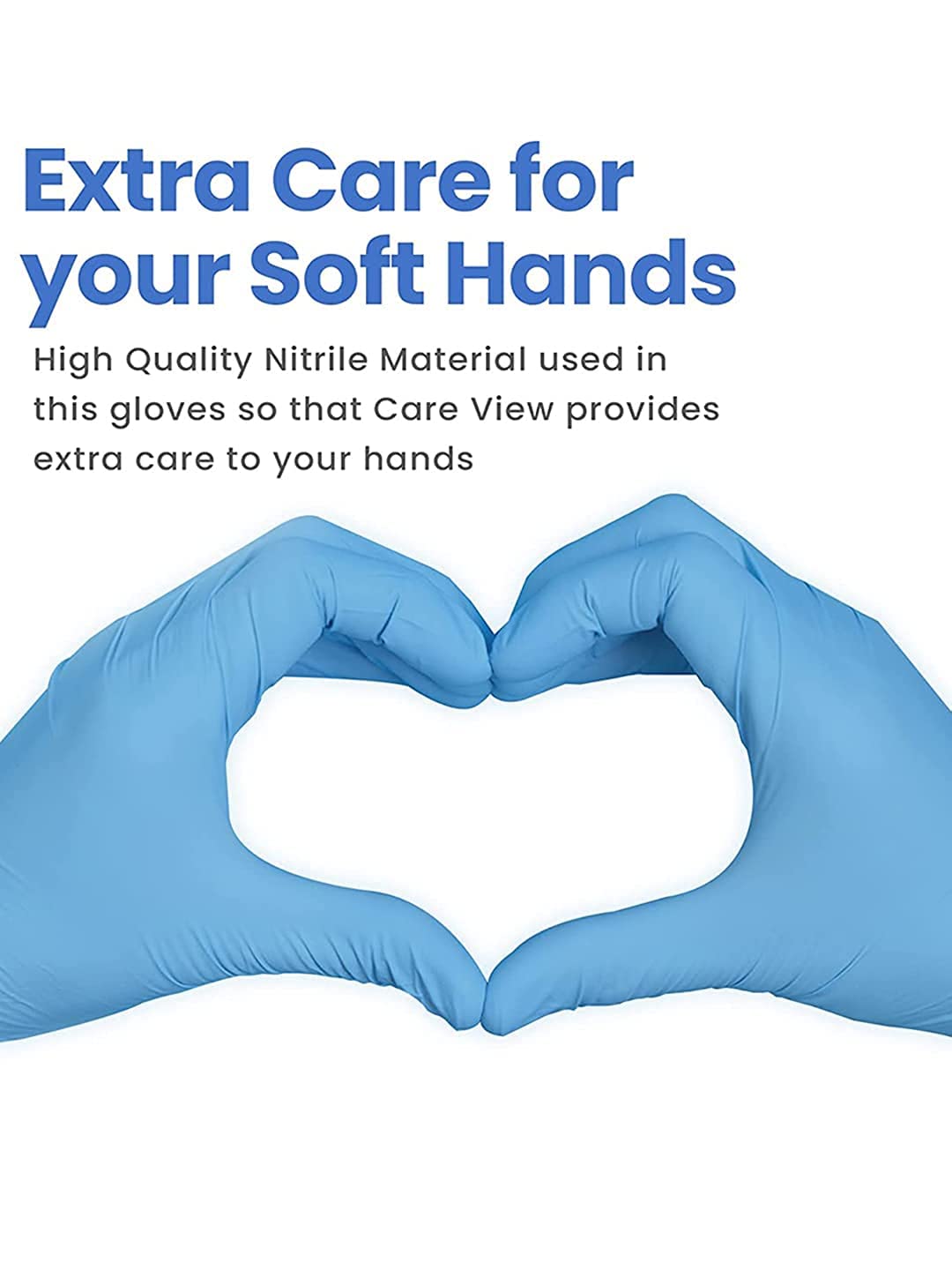 Hand Gloves Surgical Nitrile Blue Pack of 100