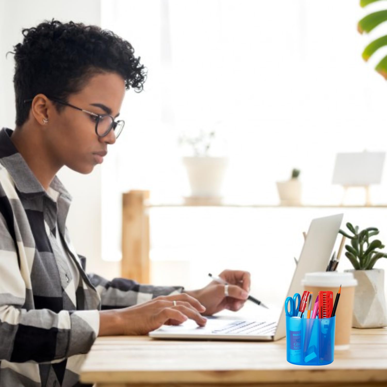 Multi Purpose Pen Holder Transparent MPT-02 Oddy