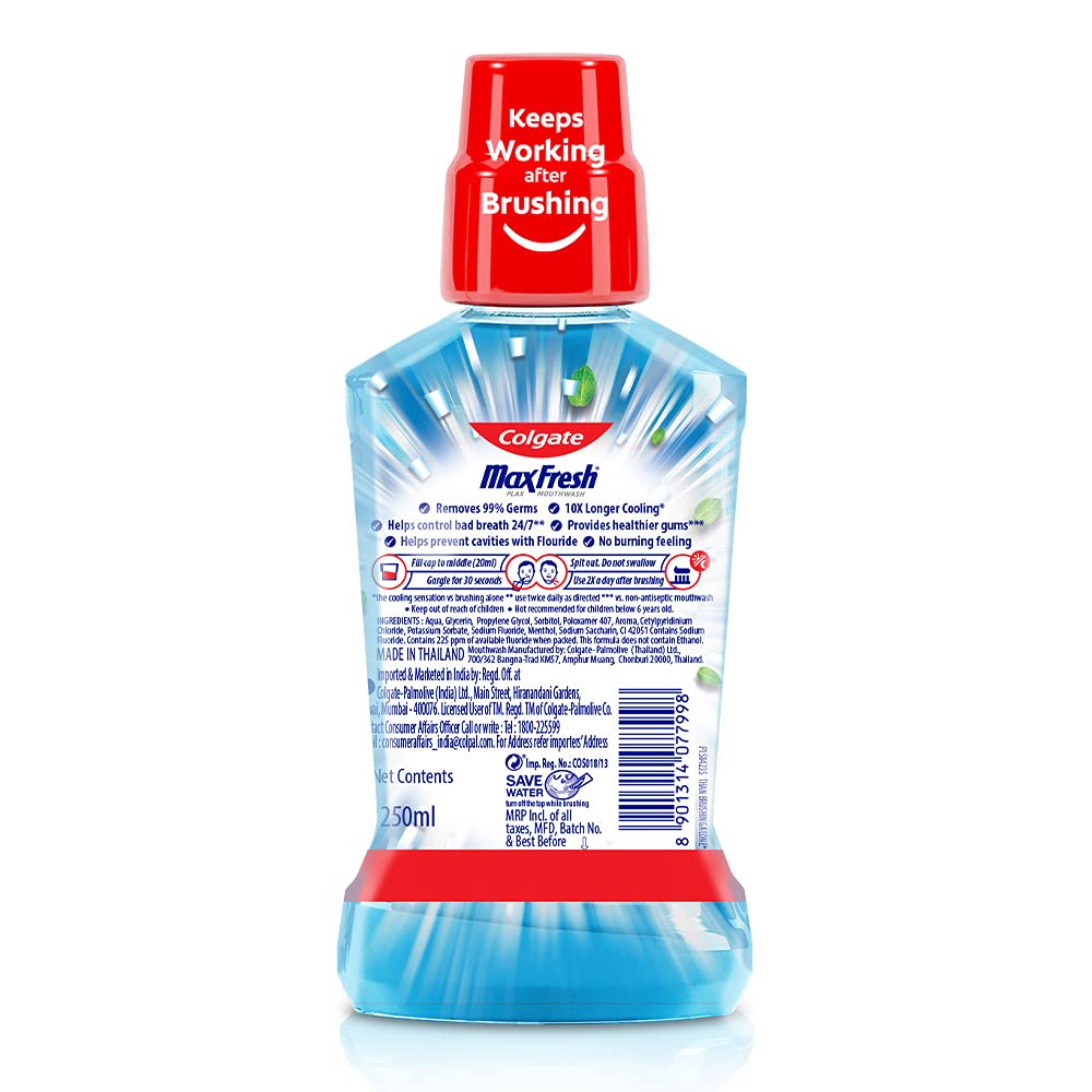 Mouthwash Peppermint Colgate 250ml