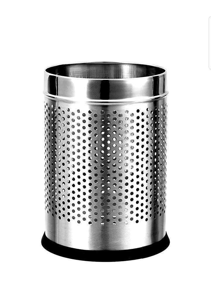 Stainless Steel Dustbin 7x10 Open 7 ltr