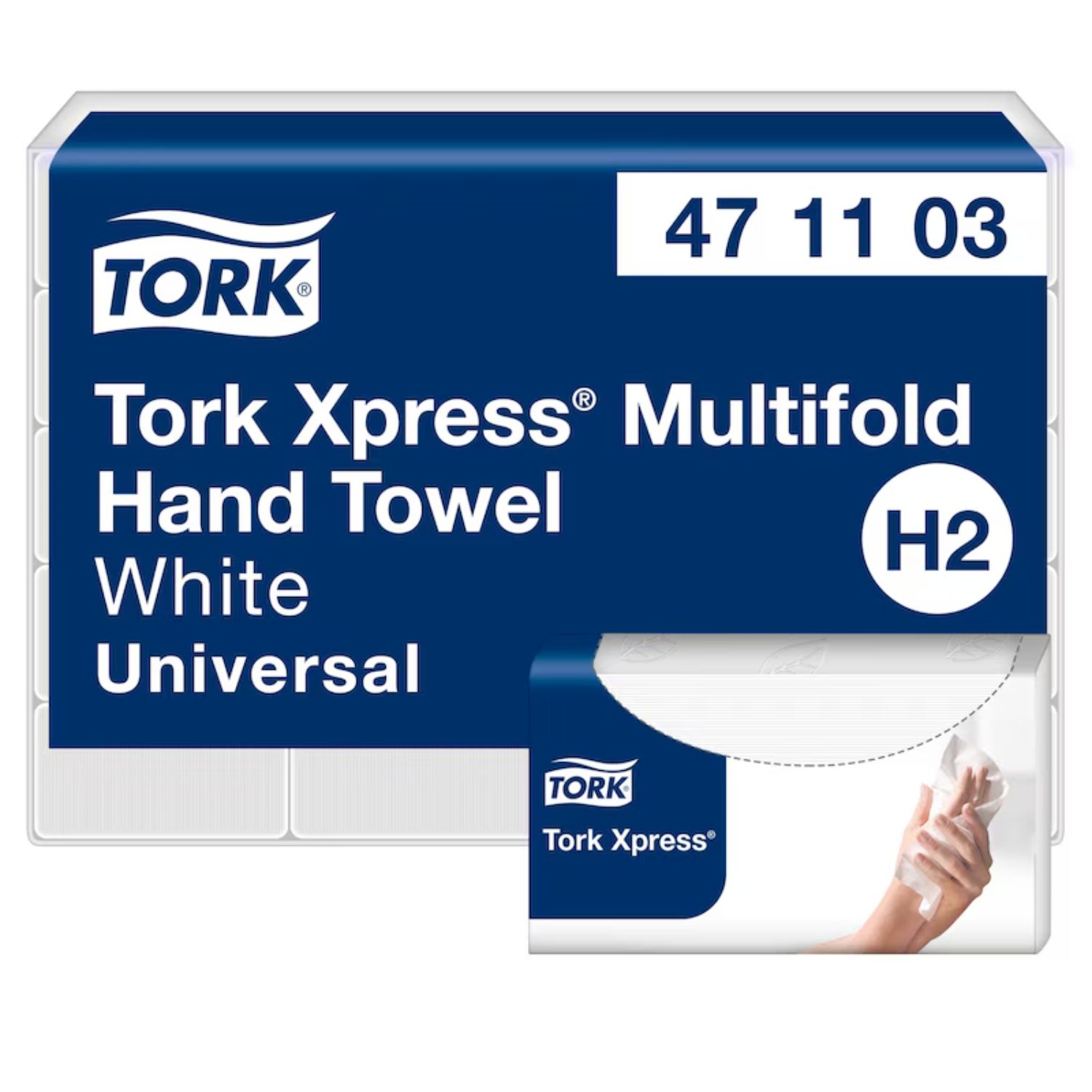 Tork H2 180 Sheets 2Ply M Fold Hand Towel