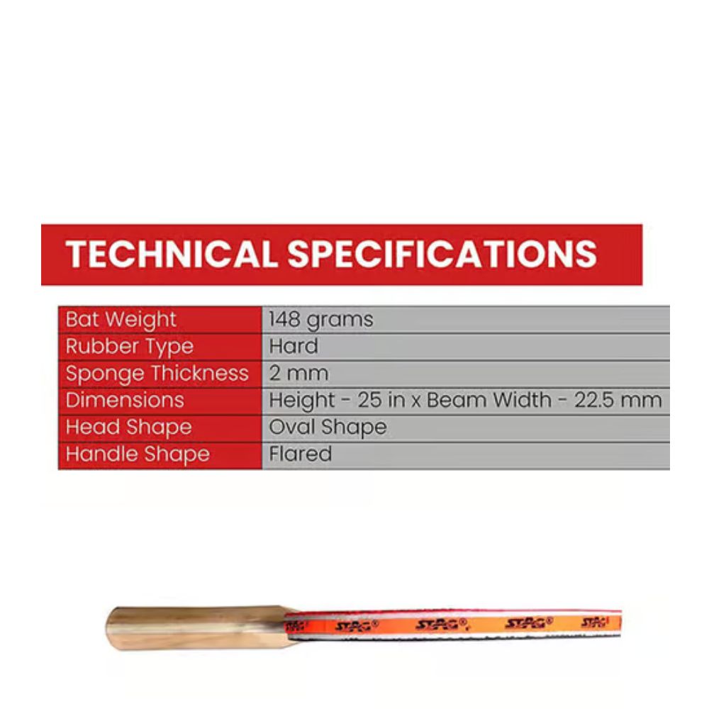 Table Tennis Bat Stag 1 Star