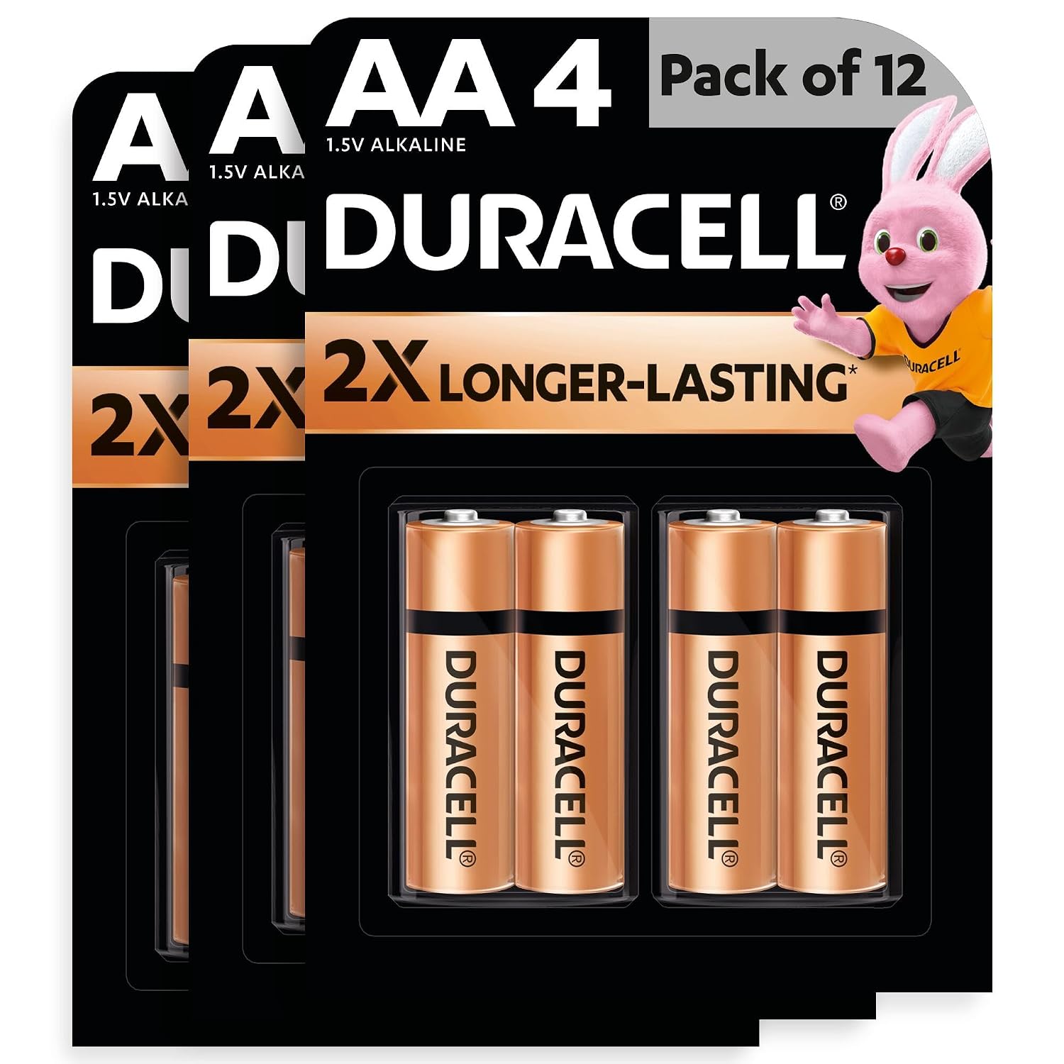 Duracell Alkaline Battery Cell AA Pack of 12
