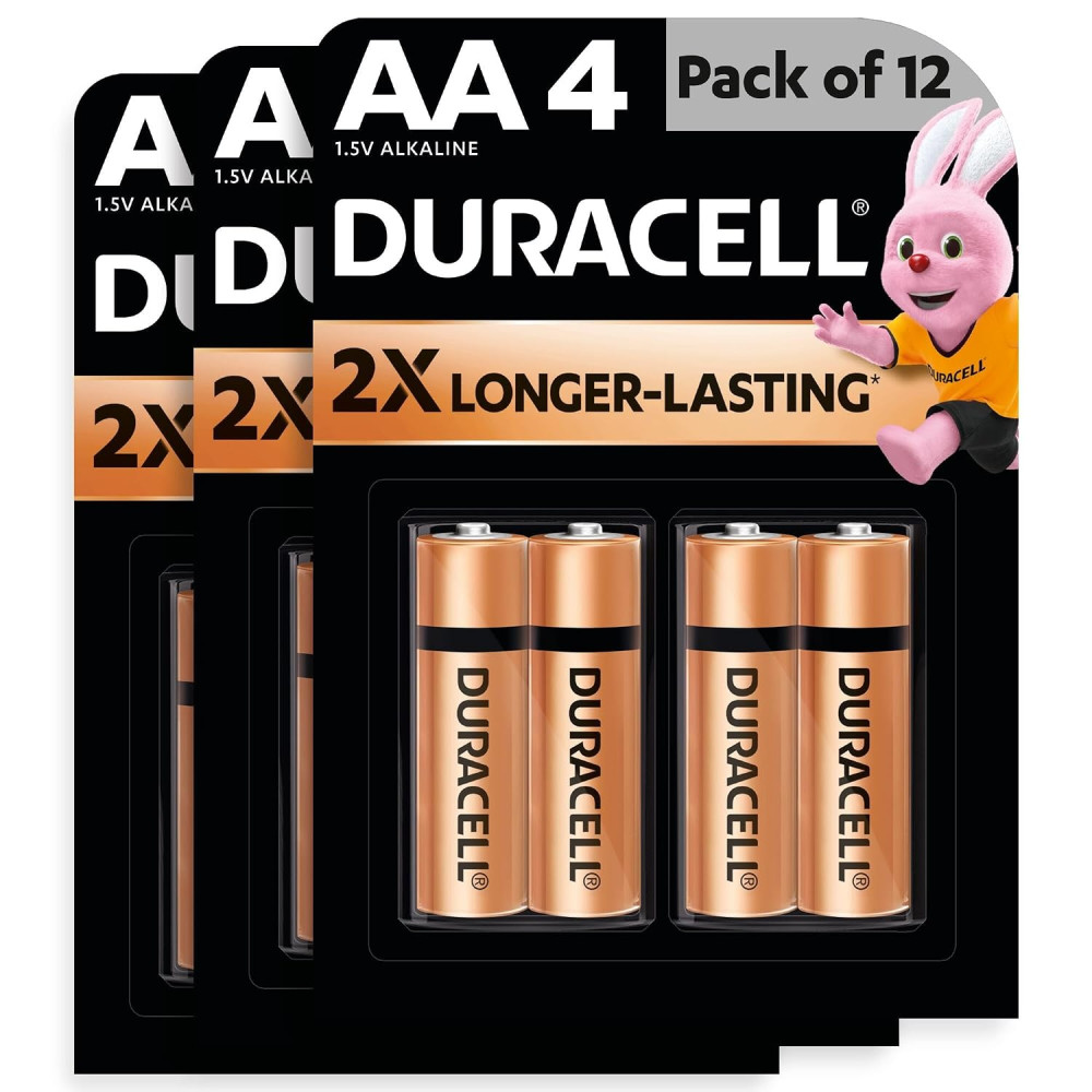 Image of Duracell Alkaline Battery Cell AA Pack of 12