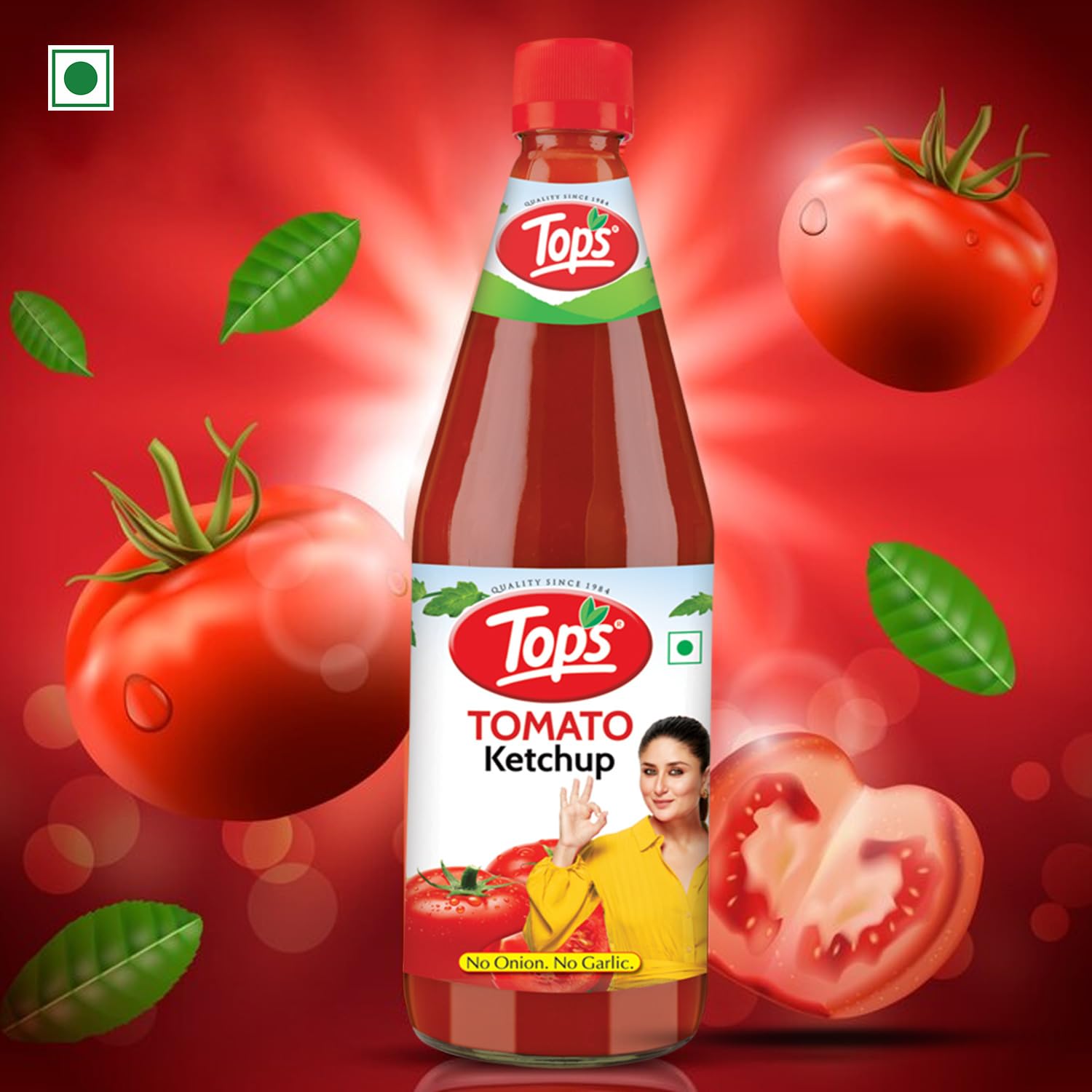 Tomato Ketchup 1 Kg Tops Glass Bottle