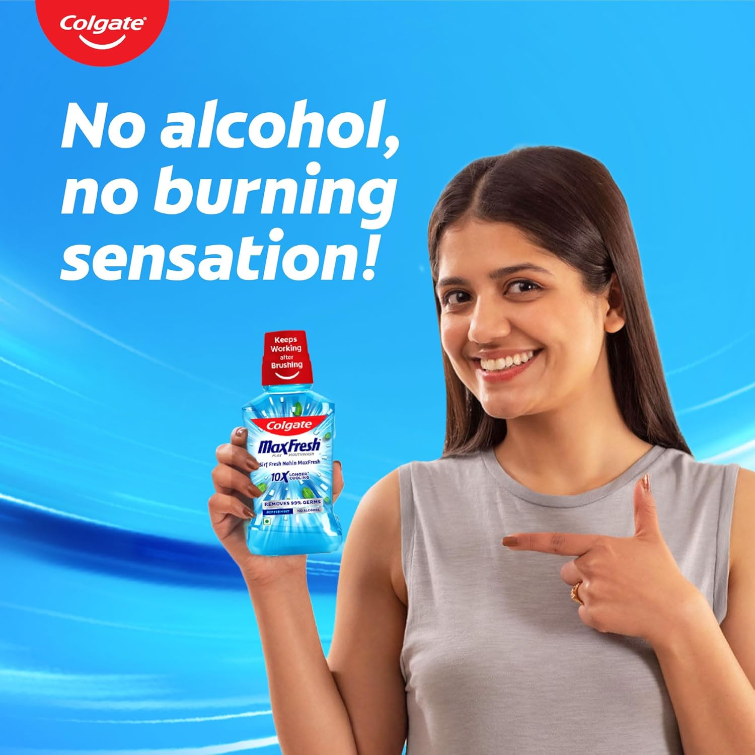 Mouthwash Peppermint Colgate 250ml