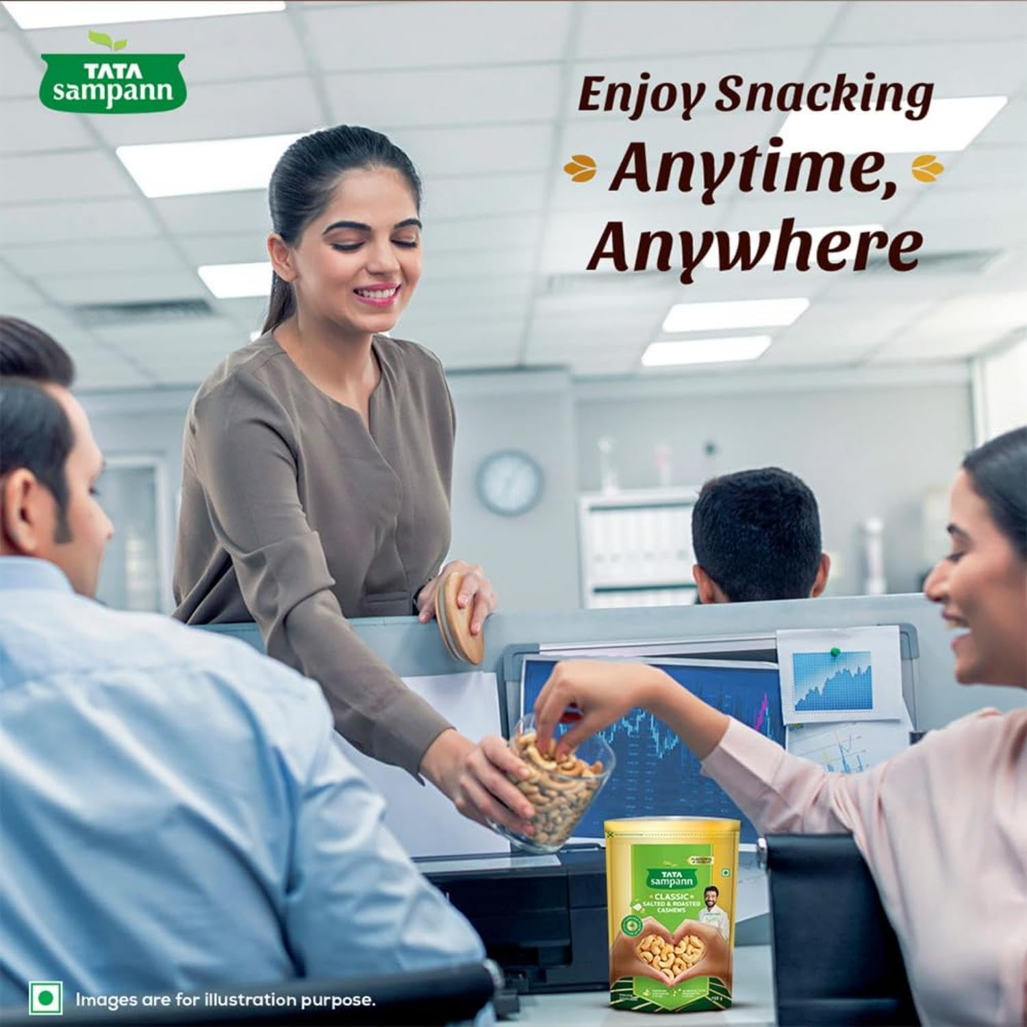 Tata Sampann Roasted Cashews 190 Gram