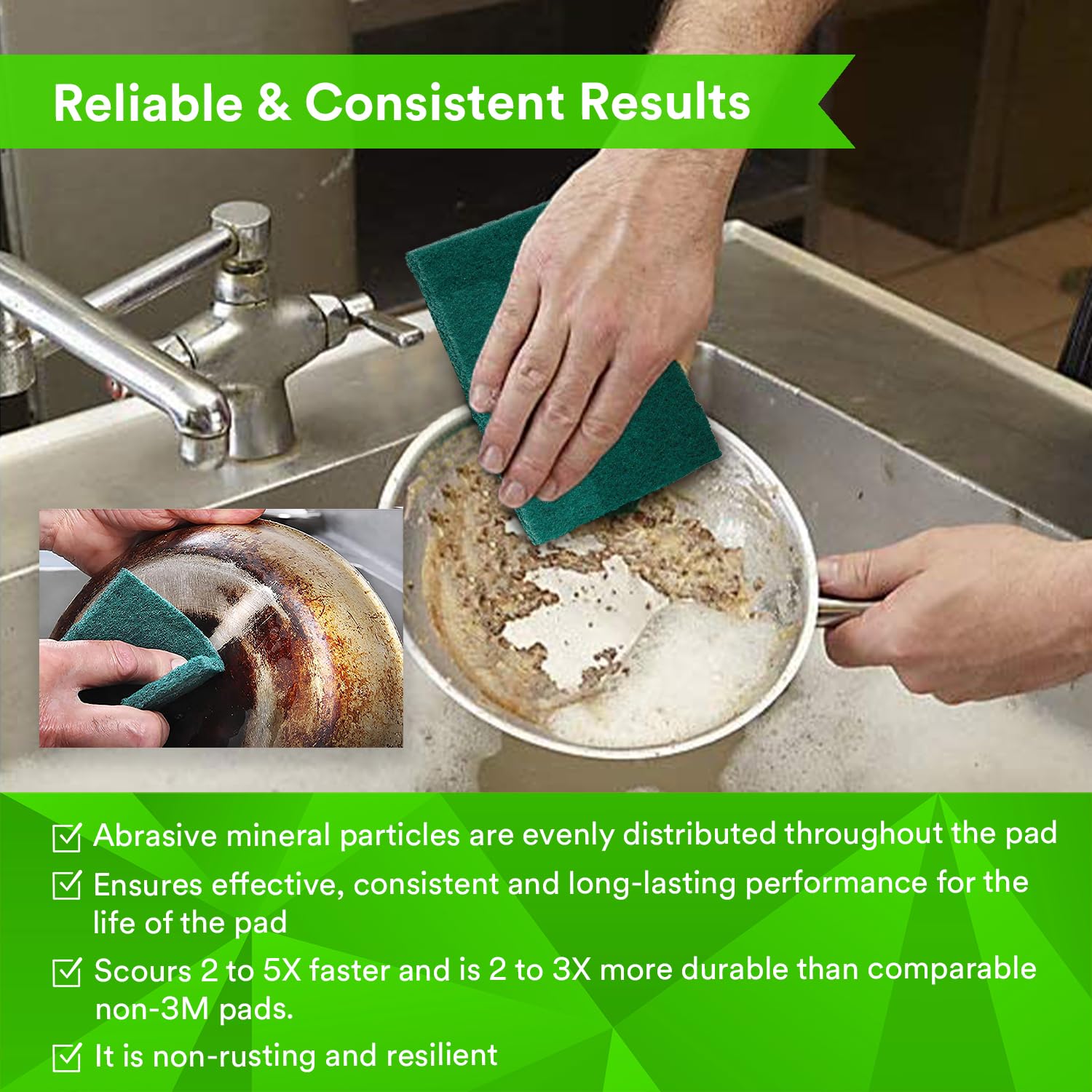 Scotch Brite 4X6 Inch 3M Pack of 5