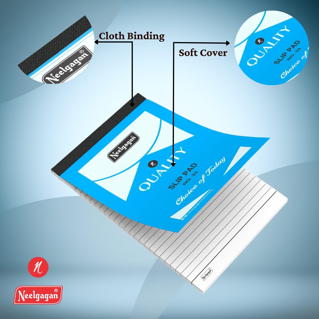 Notepad Pad No 33 160 Pages Neelgagan