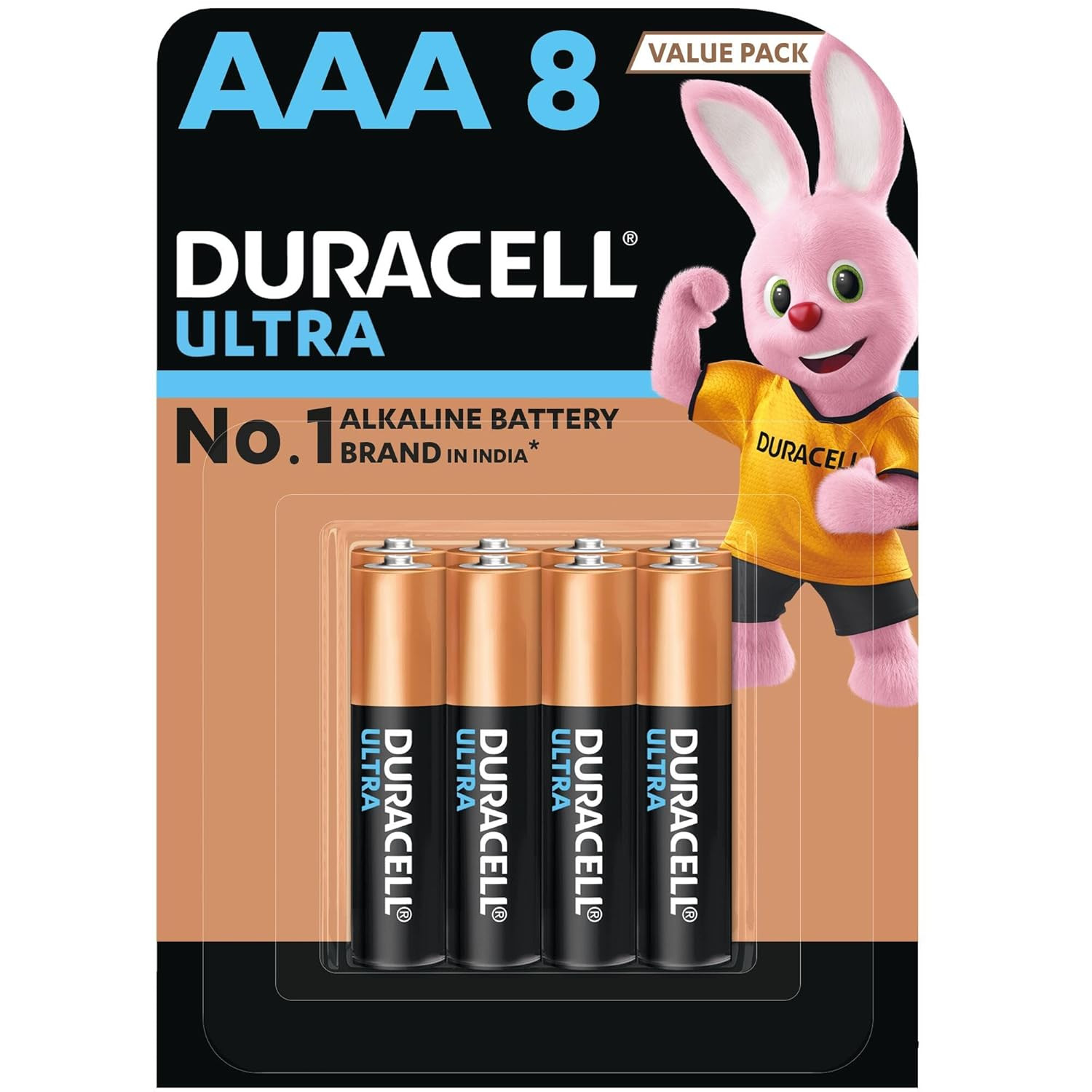 Duracell Ultra Alkaline Battery Cell AAA Pack of 8