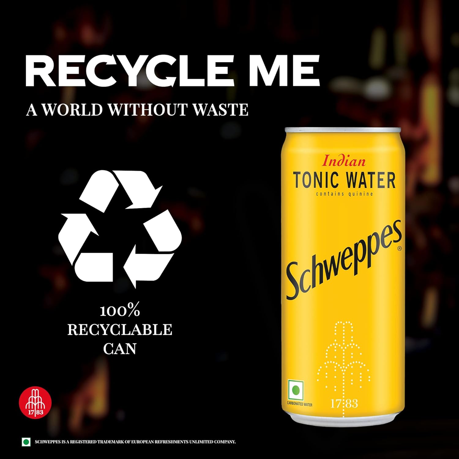 Schweppes Tonic Water Can - 300 Ml