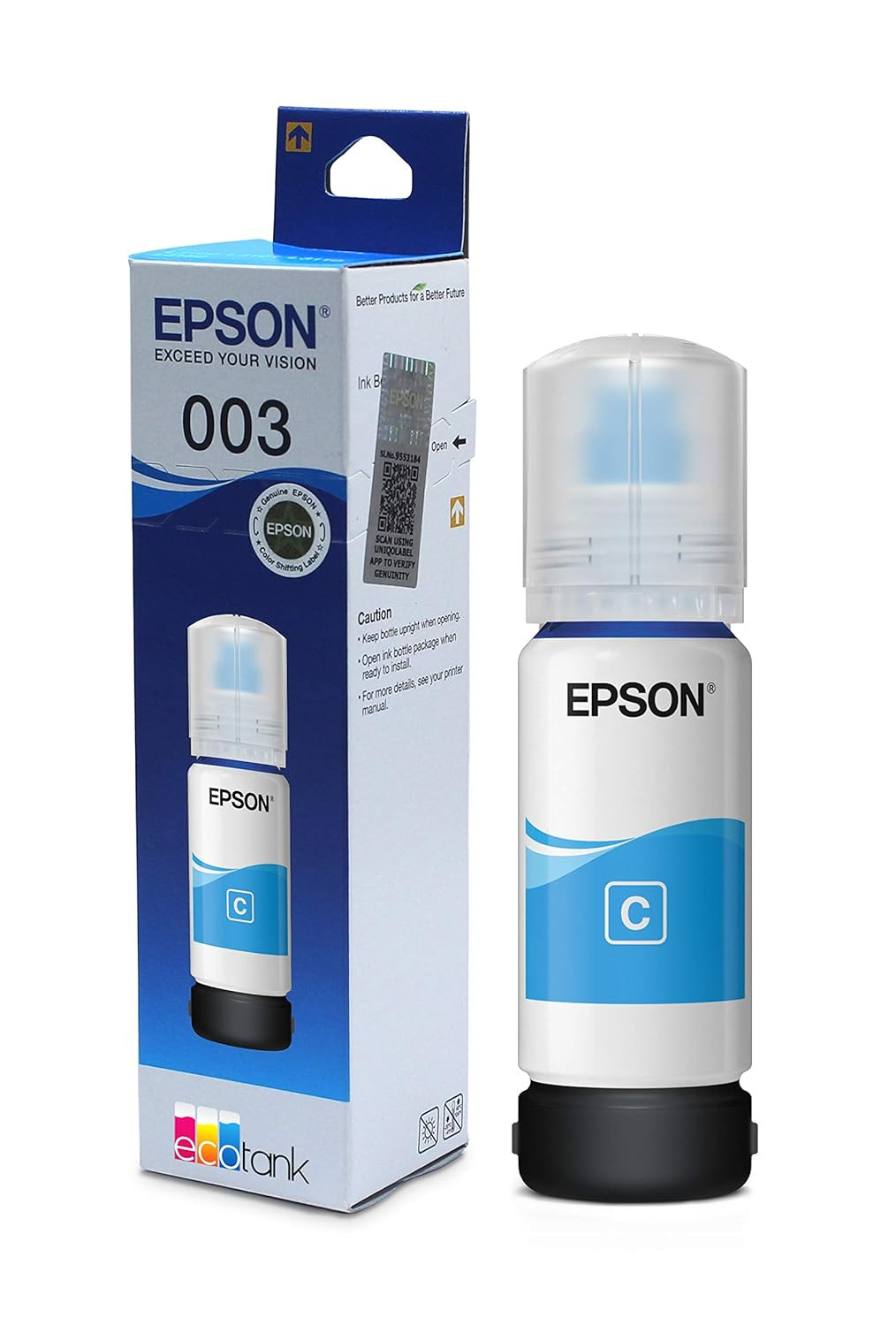 Epson Cyan Ink Bottle 003 65 Ml