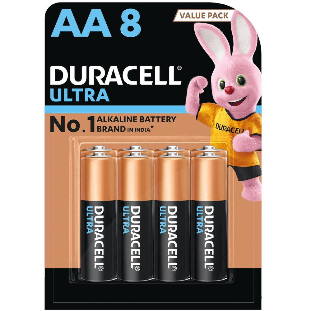 Image of Duracell Ultra Alkaline Battery Cell AA Pack of 8